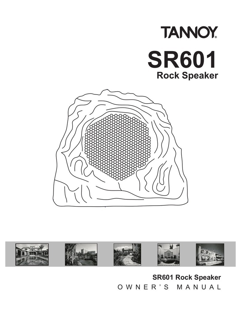 Tannoy SR601 User manual