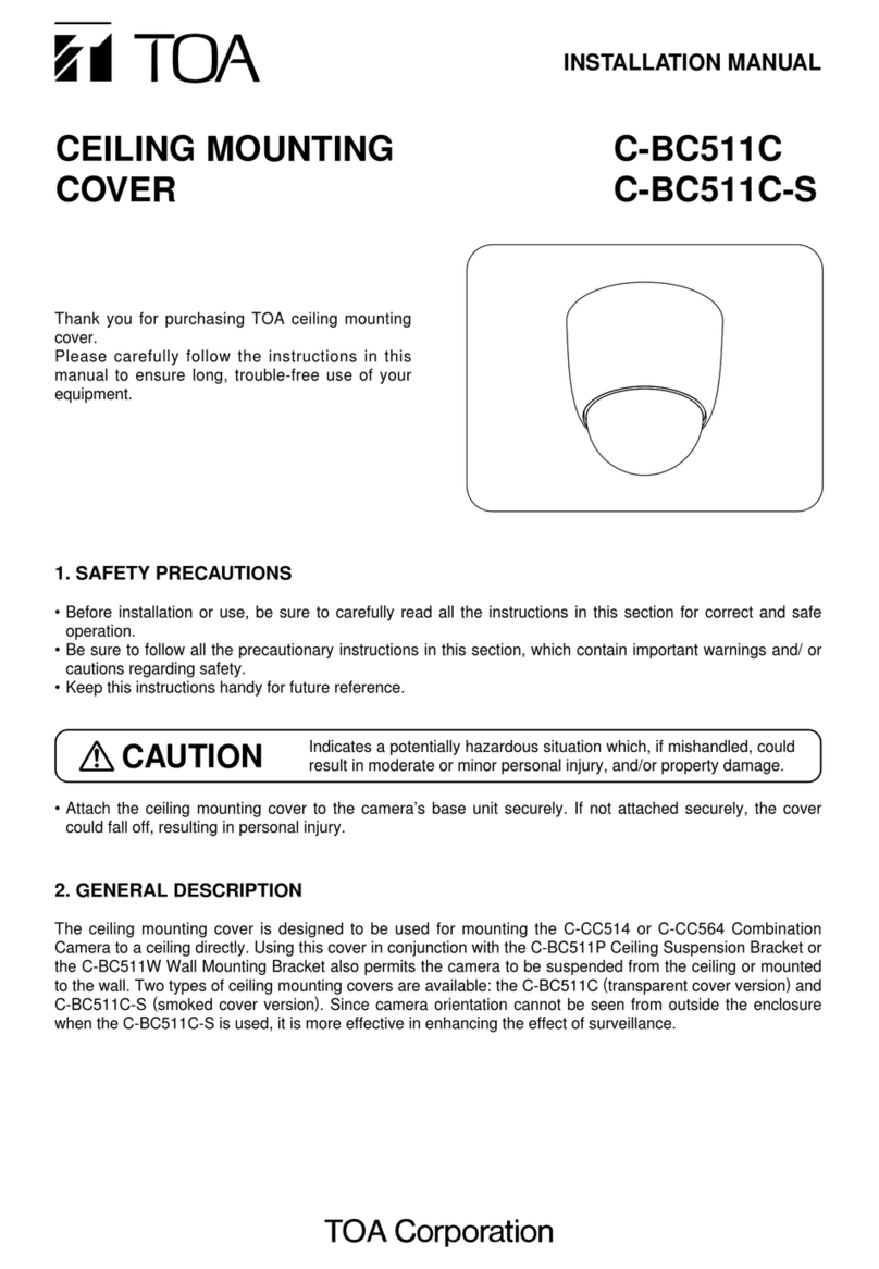Toa C-BC511C installation manual