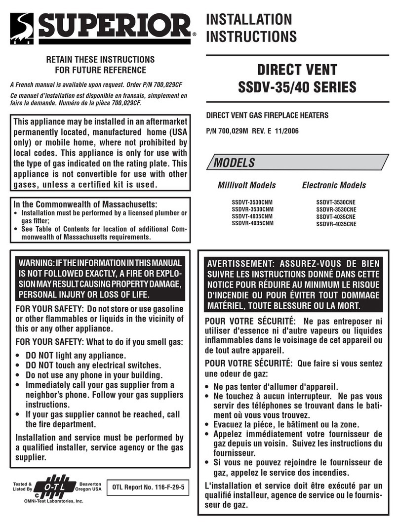 Superior SSDVT-4035CNM User manual
