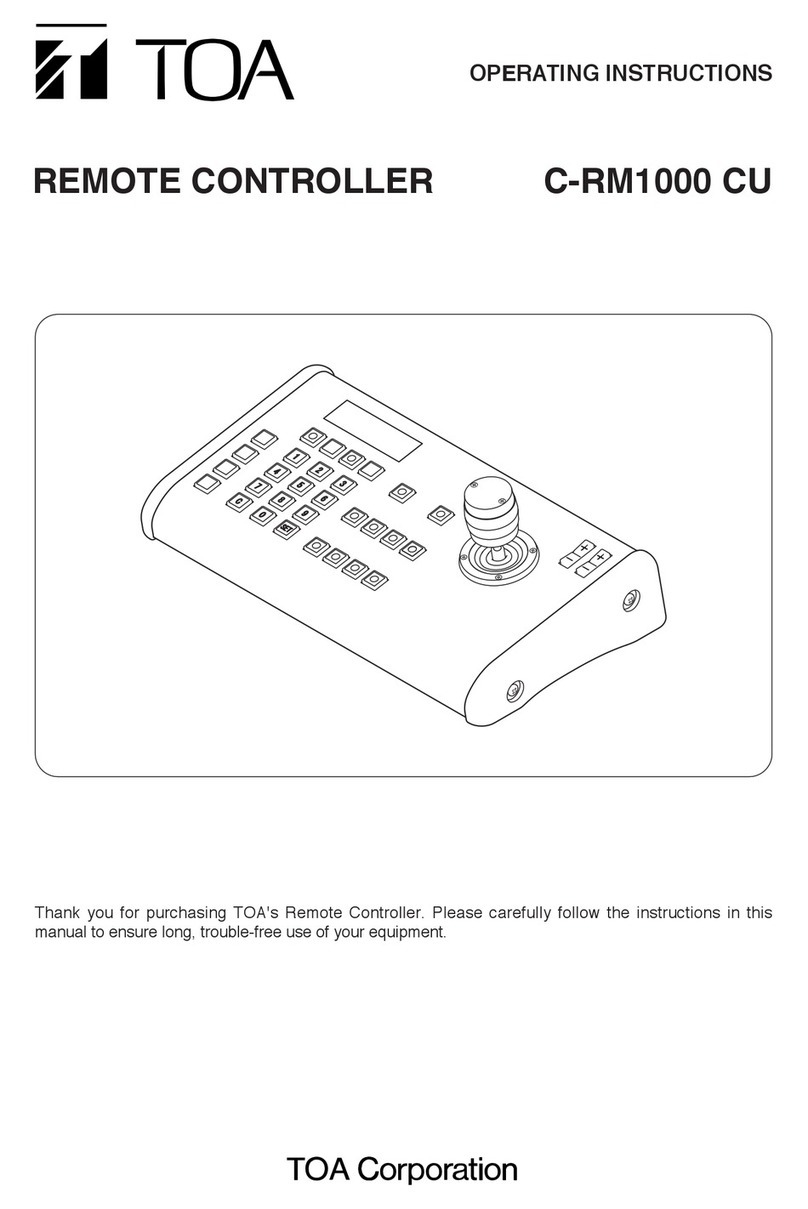 Toa C-RM1000 CU User manual