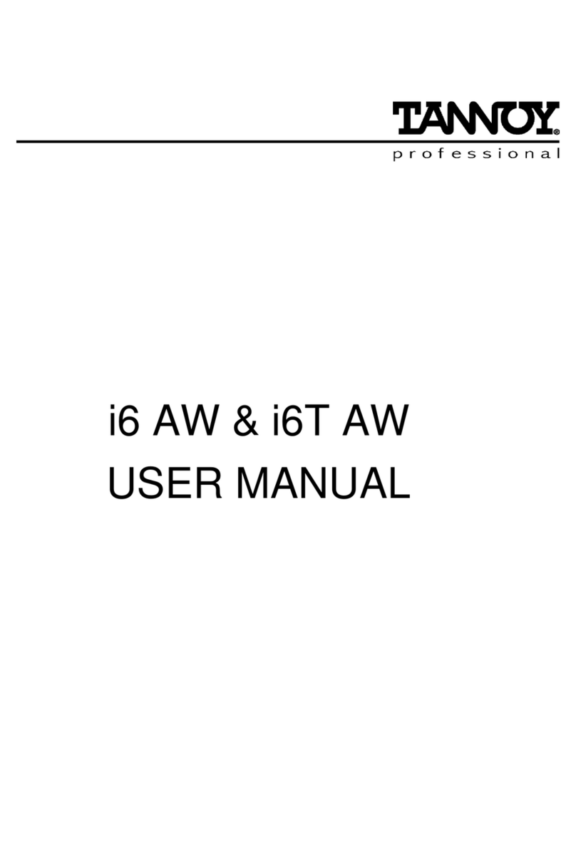 Tannoy I6 AW ICT User manual
