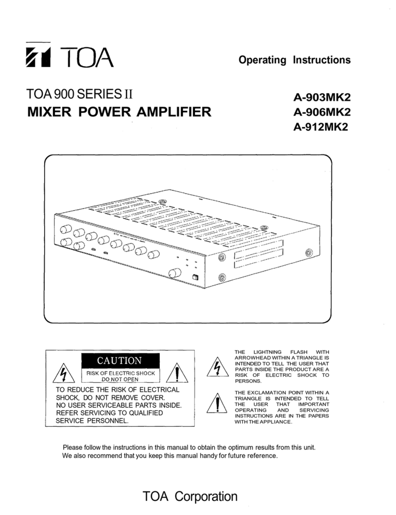 Toa A-903MK2 User manual