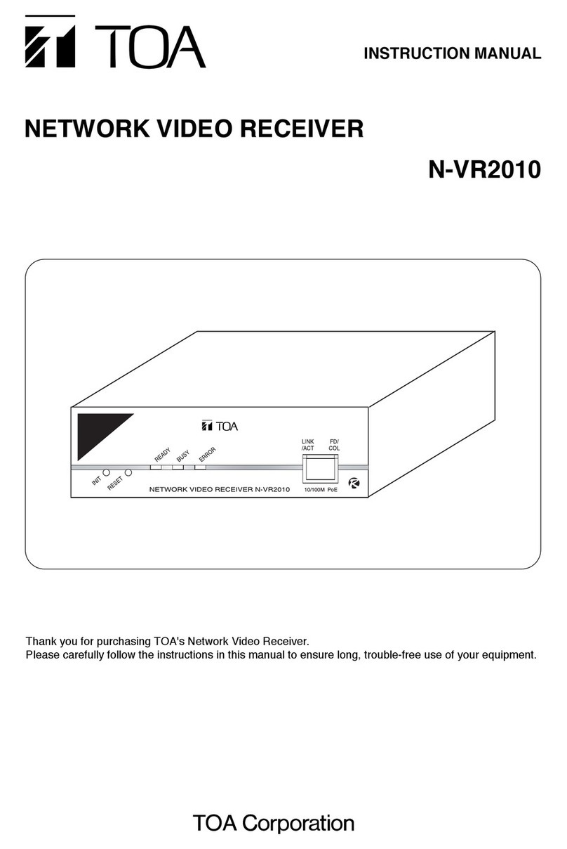 Toa Netcansee N-VR2010 instruction manual