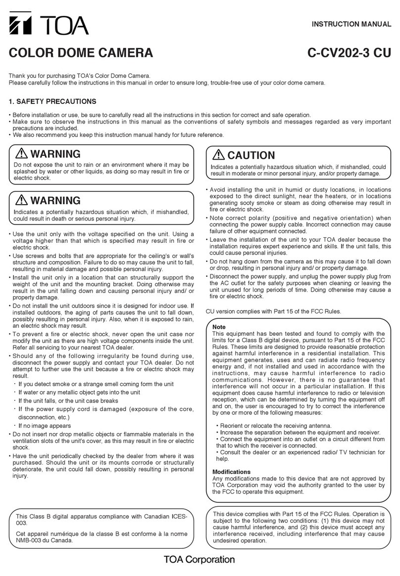Toa C-CV202-3 CU instruction manual
