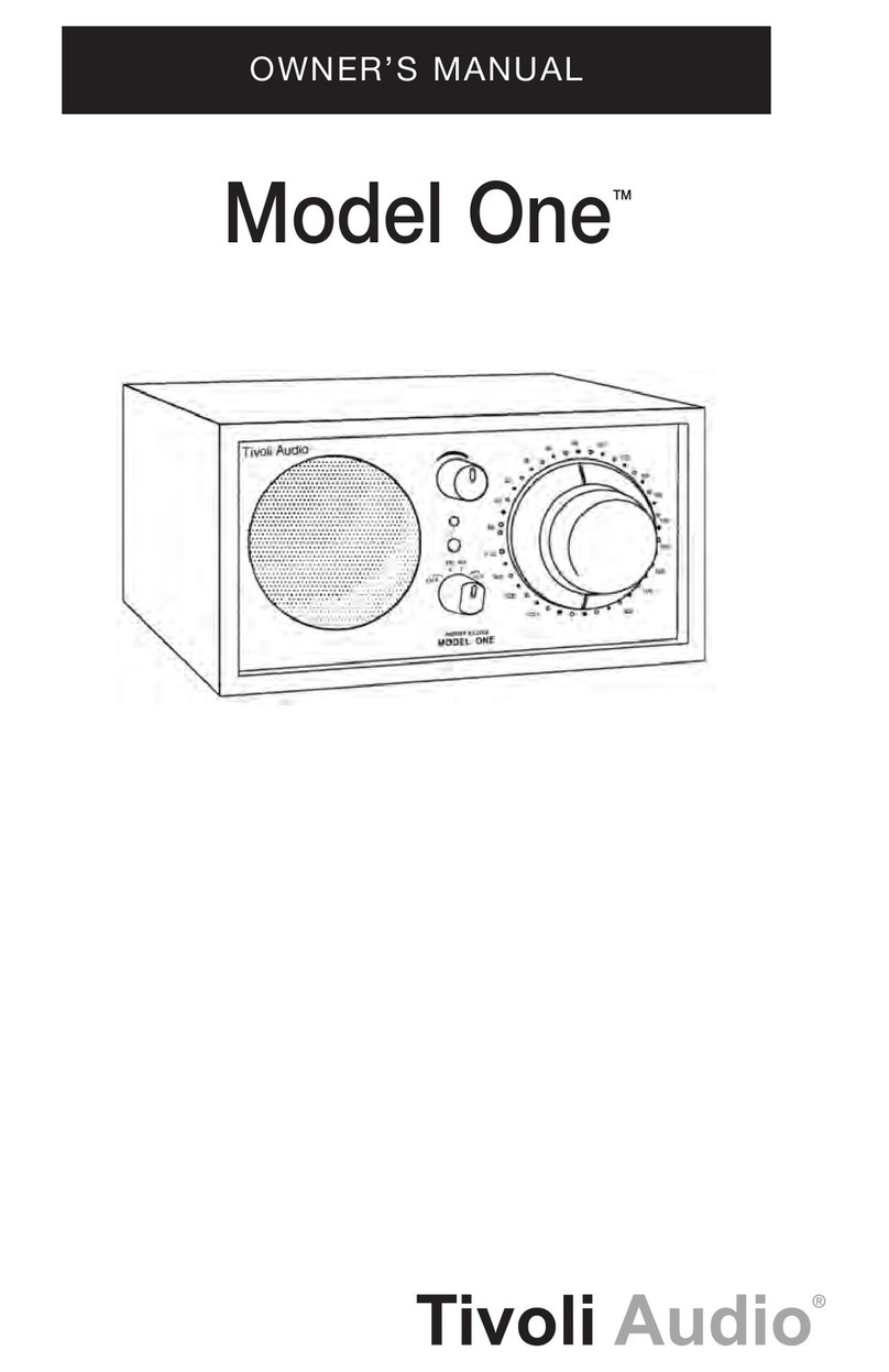 Tivoli Audio HenryKloss User manual Tivoli Audio HenryKloss User manual