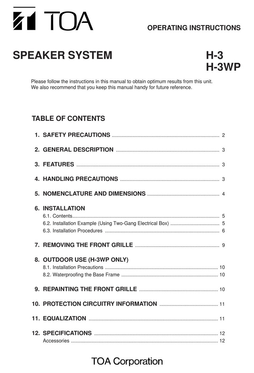 Toa H-3 User manual