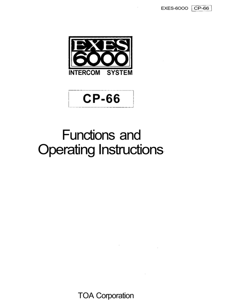 Toa CP-66 User manual