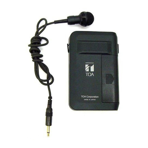 Toa WM-370 operating instructions
