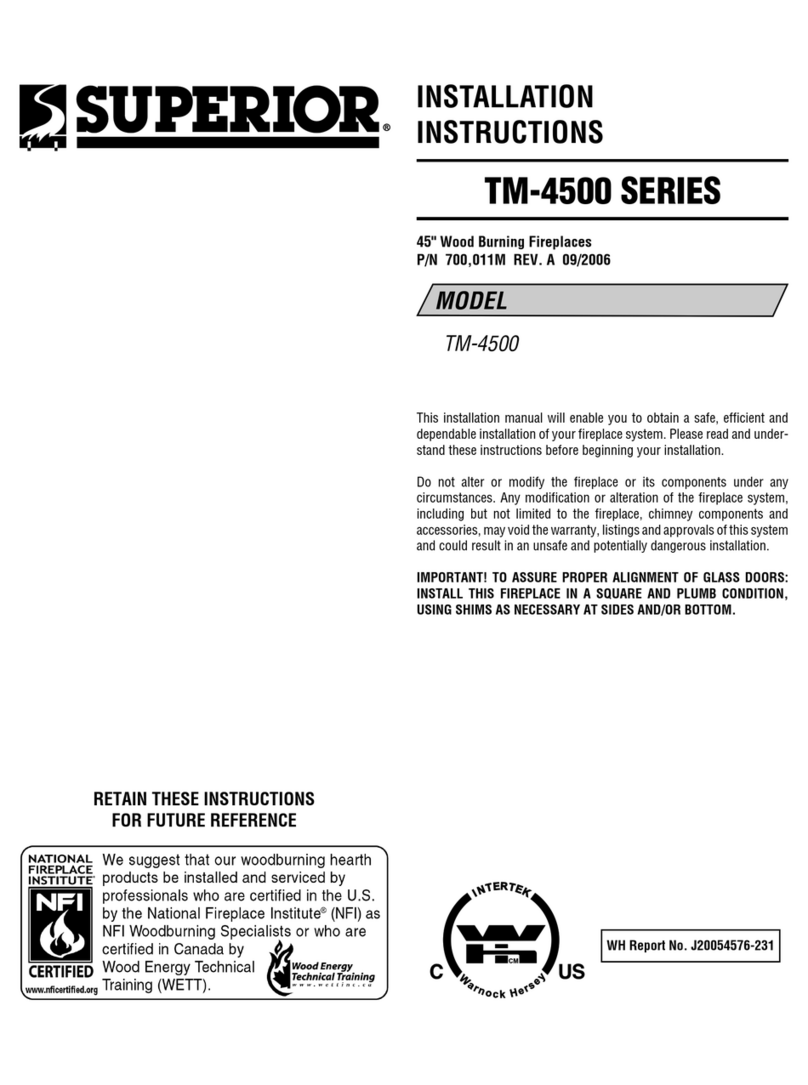 Superior TM-4500 Series installation instructions