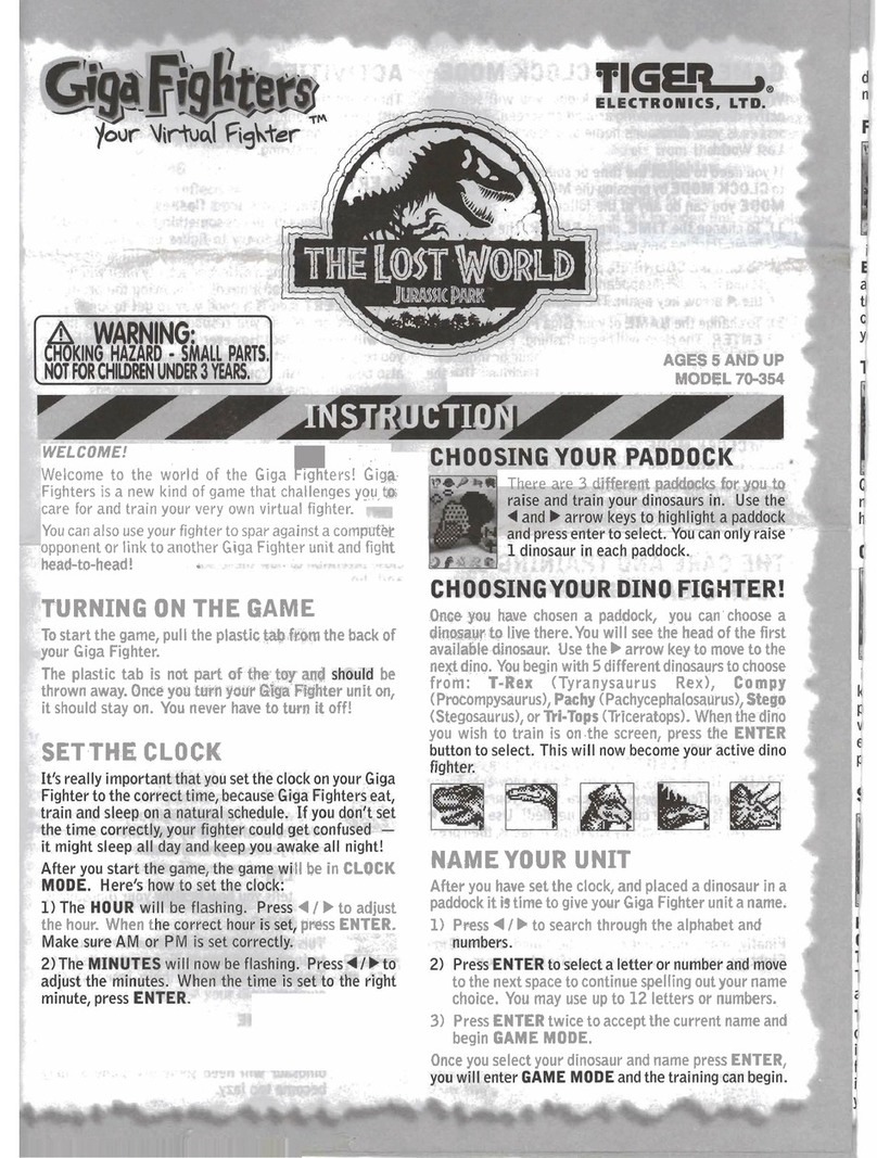 Tiger Giga Fighters 70-354 User manual