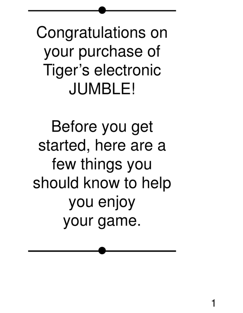 Tiger Jumble 07-010 User manual