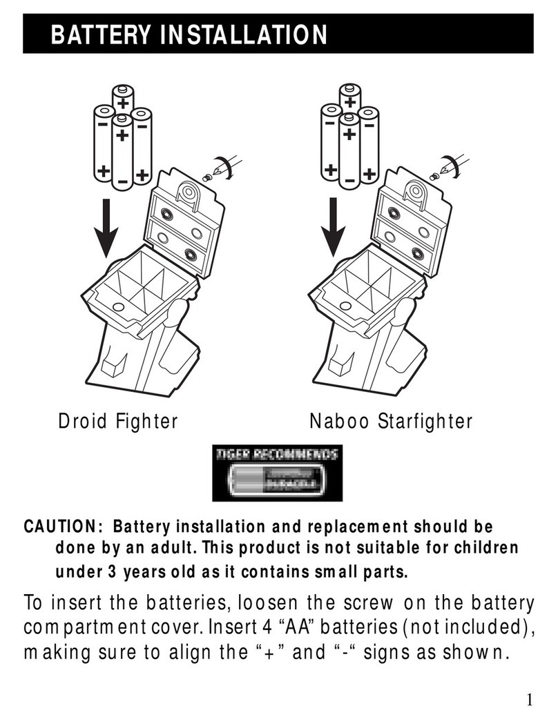 Tiger Electronics Droid Fighter User manual