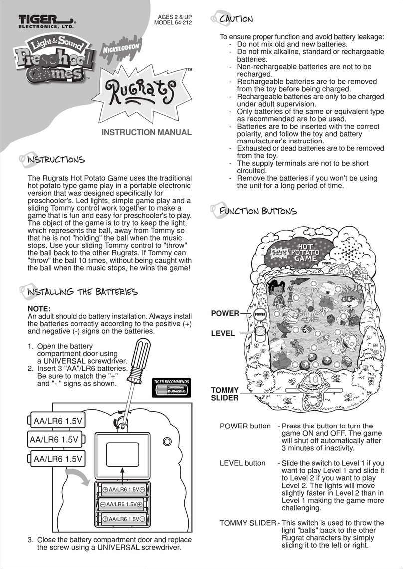 Tiger Rugrats 64-212 User manual