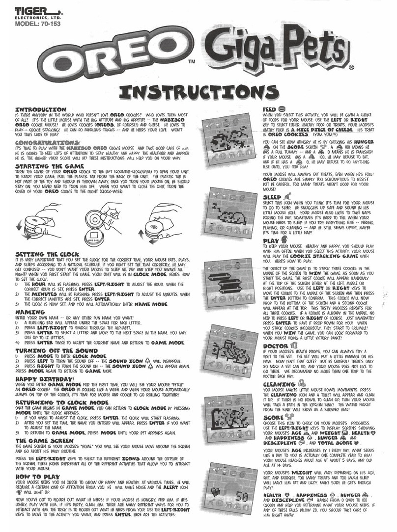 Tiger Oreo Gigapet 70-153 User manual