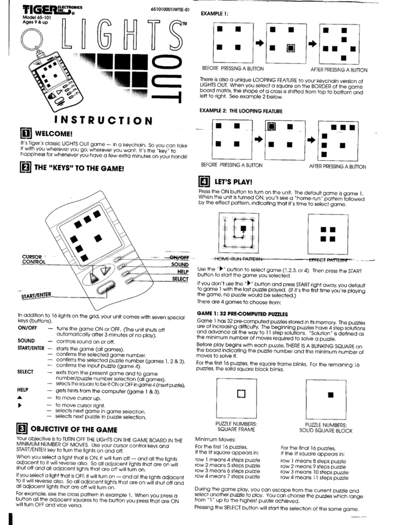 Tiger Lights 65-101 instruction manual