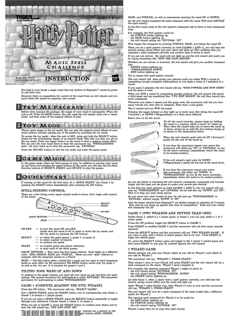 Tiger Magic Spell Challenge 36283 Instruction