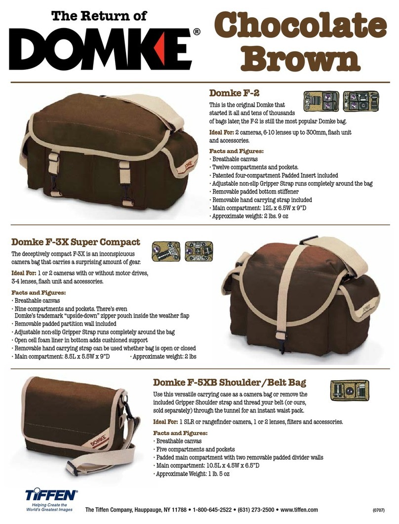 Tiffen Domke Chocolate Brown F-2 User manual