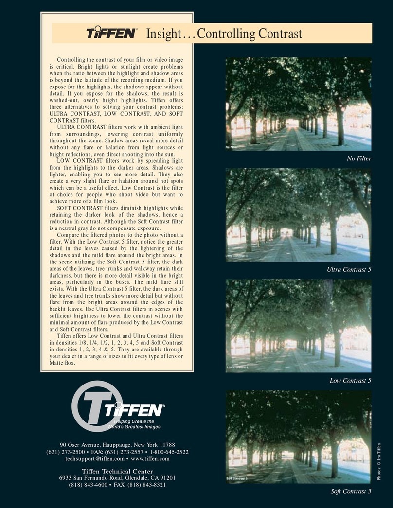 Tiffen Contrast Filters Features