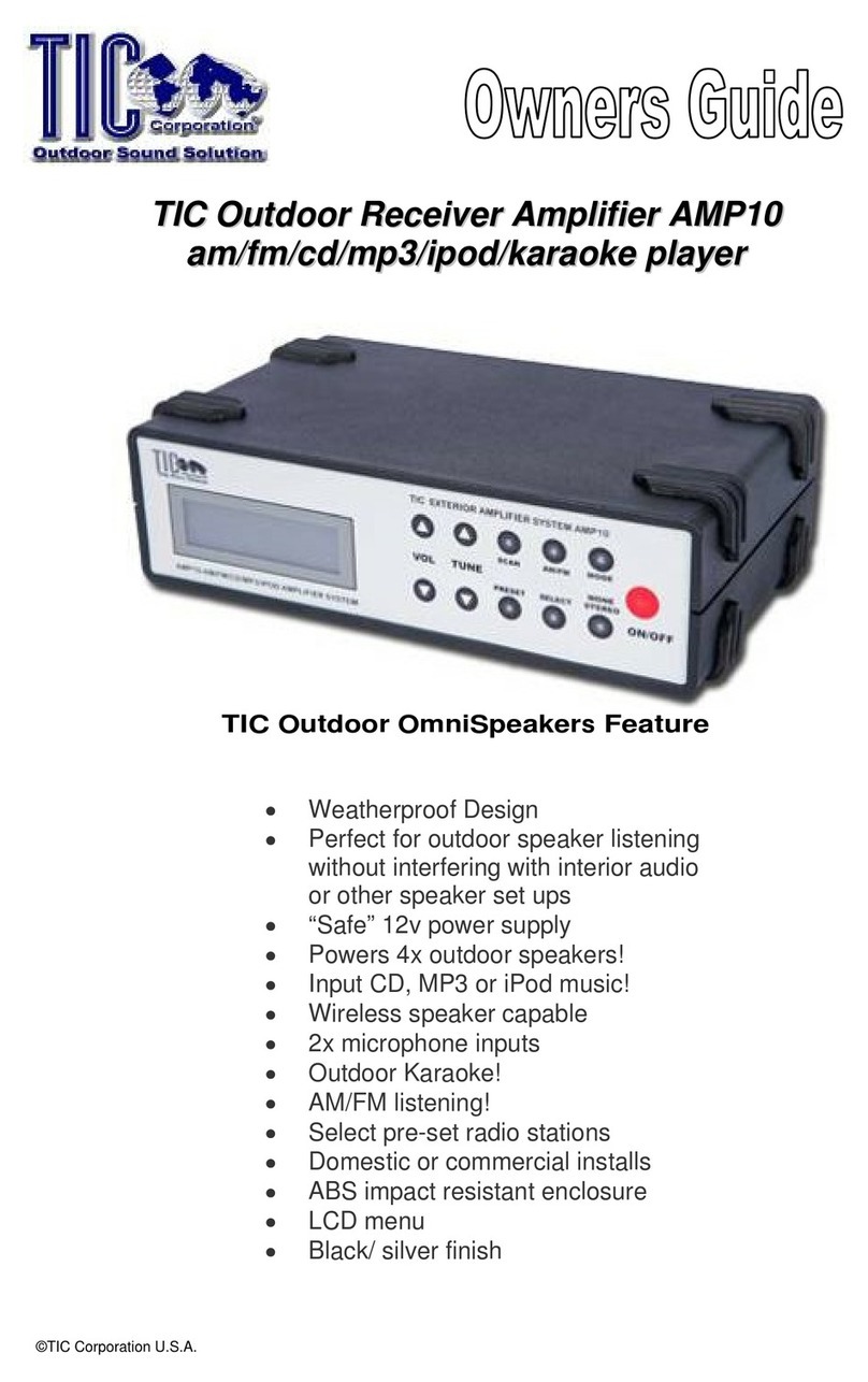 TIC AMP10 owner's guide