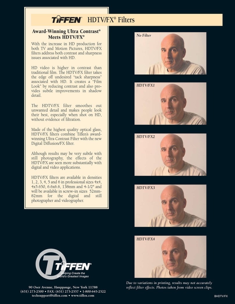 Tiffen HDTV/FX Filter User manual