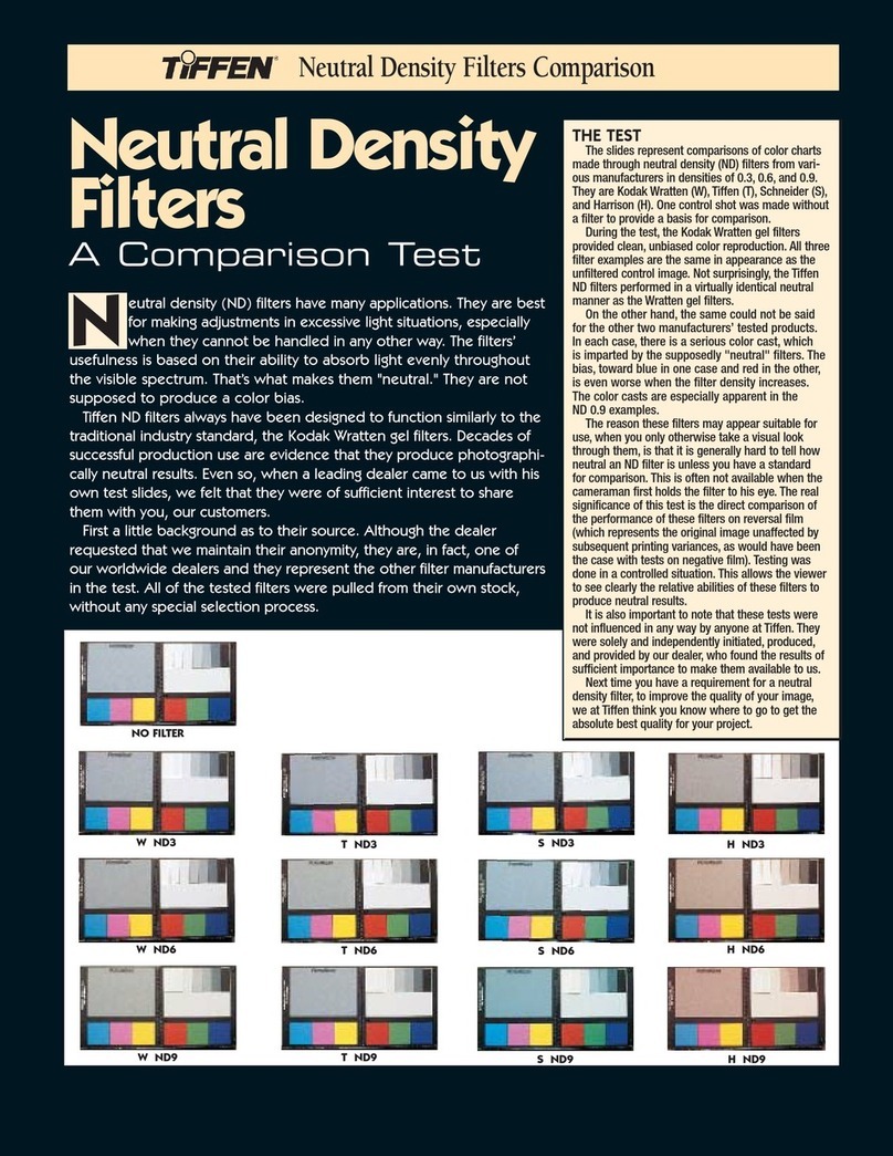 Tiffen Neutral Density Filters User manual