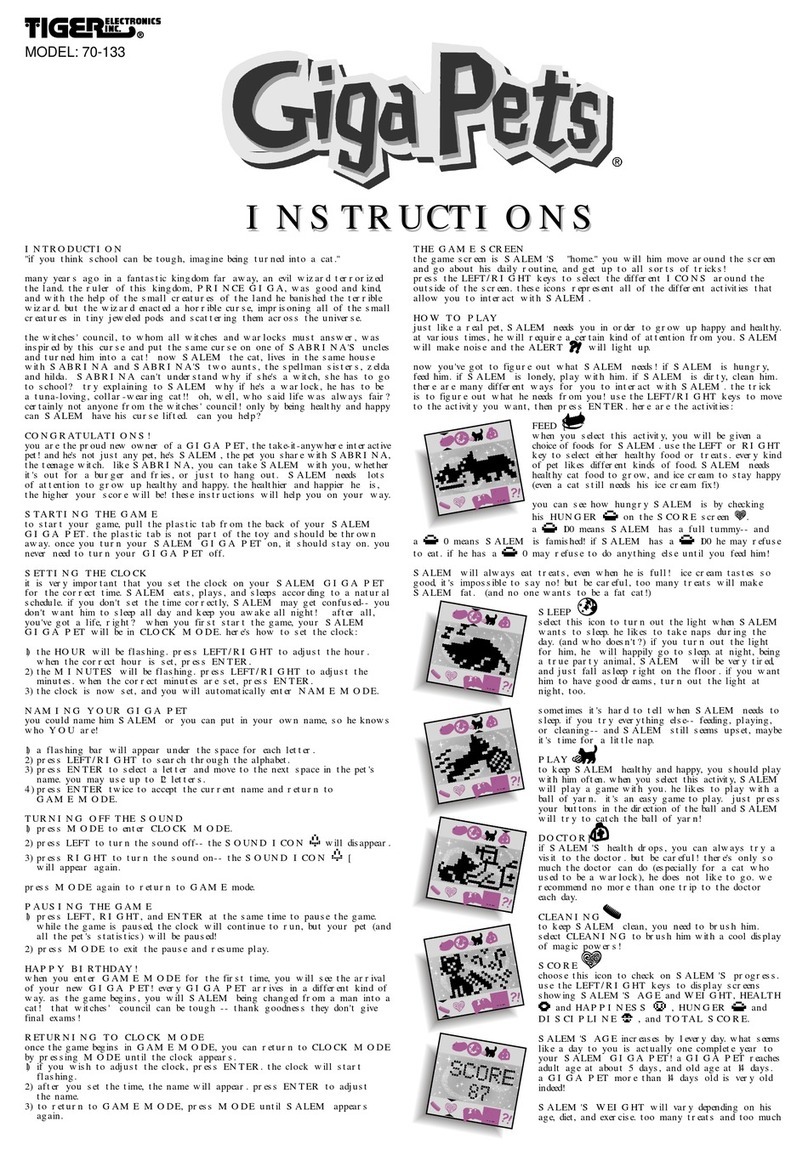 Tiger 70-133 instructions Tiger 70-133 instructions