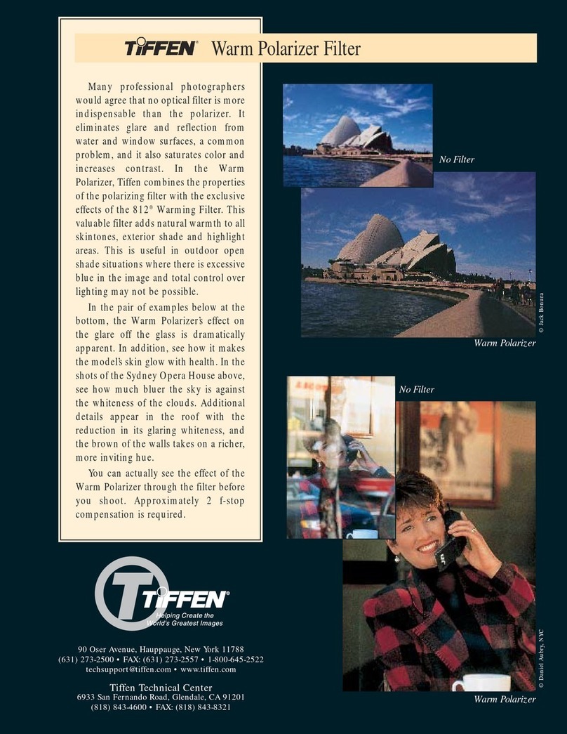 Tiffen Warm Polarizer Filter User manual