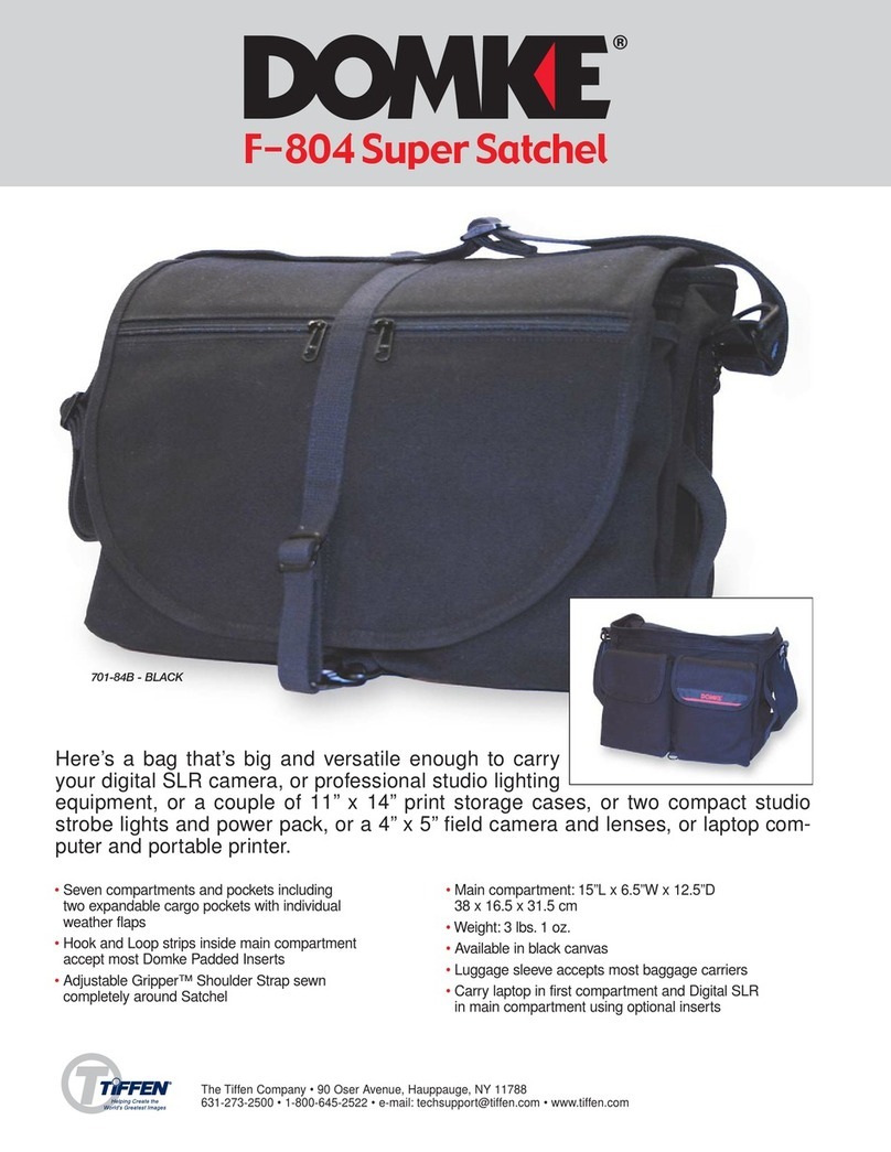 Tiffen Domke F-804 Super Satchel brochure