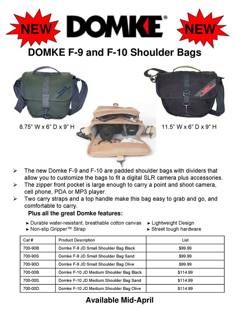 Tiffen Domke F-10 User manual