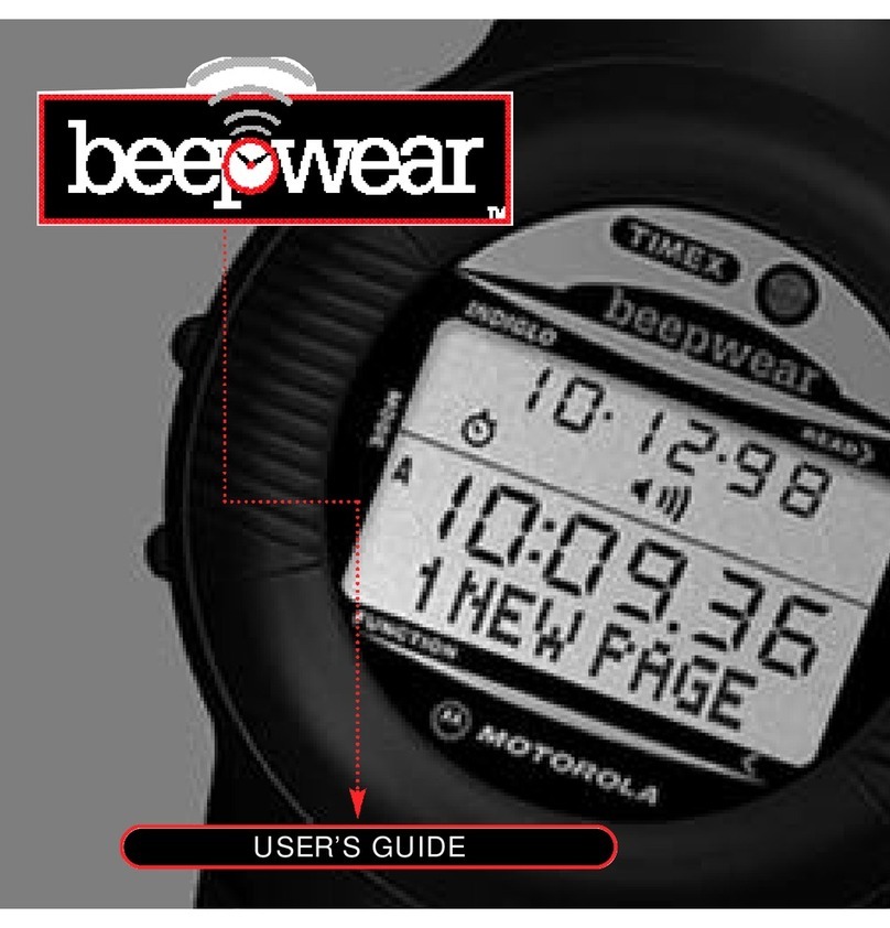 Timex Beepwear User manual