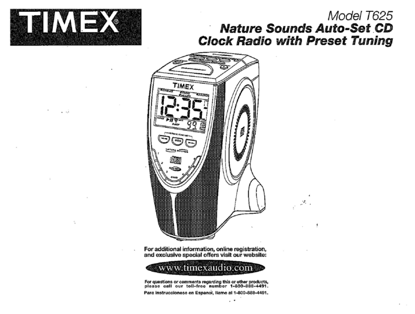 Timex T625B User manual