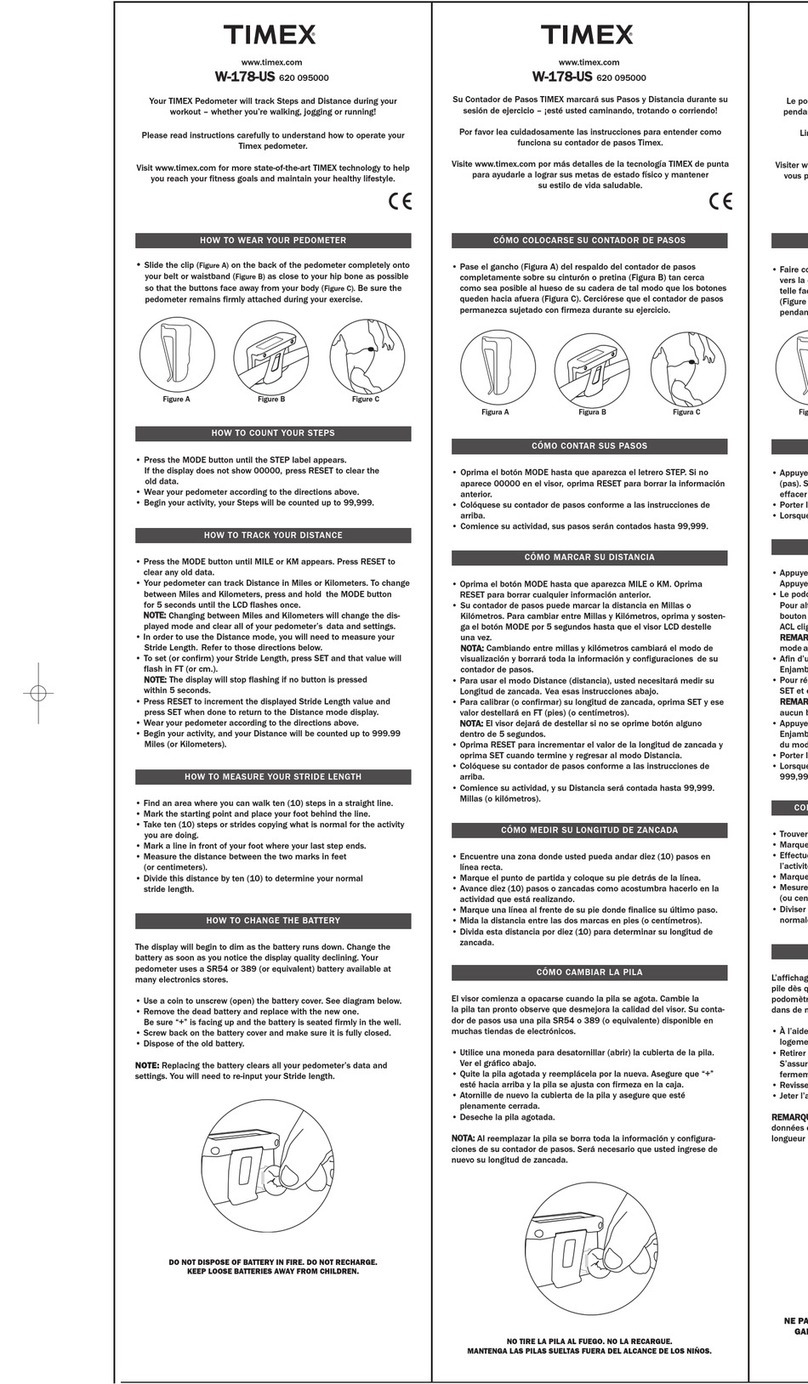 Timex 620 095000 instruction manual
