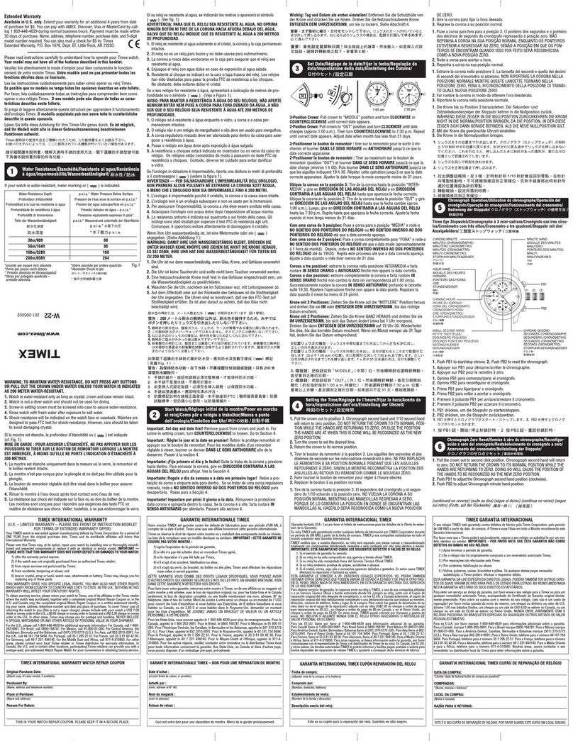 Timex 201-095002 User manual Timex 201-095002 User manual