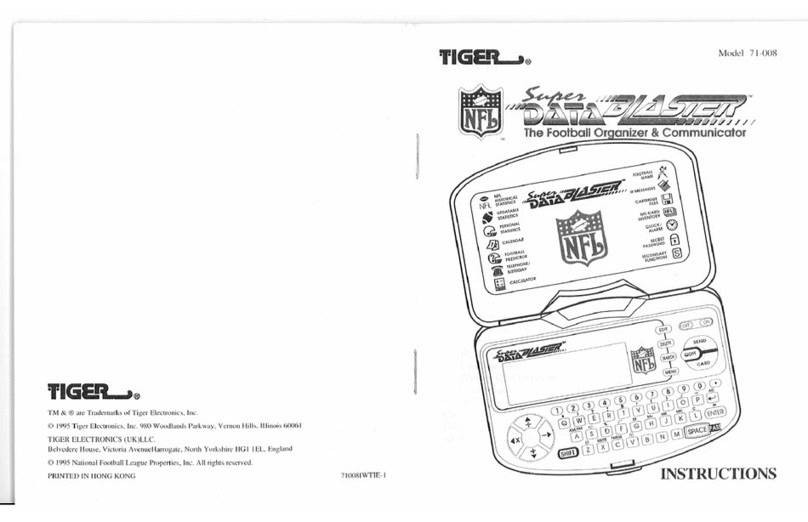 Tiger Electronics SUPER DATA BLASTER 71-008 instructions