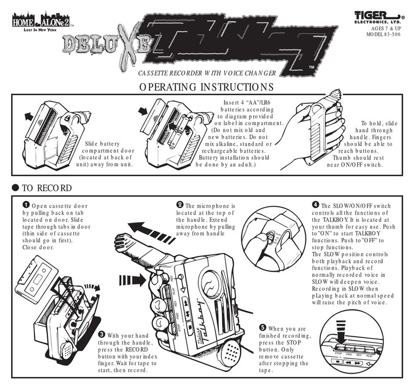 Tiger 83-506 operating instructions