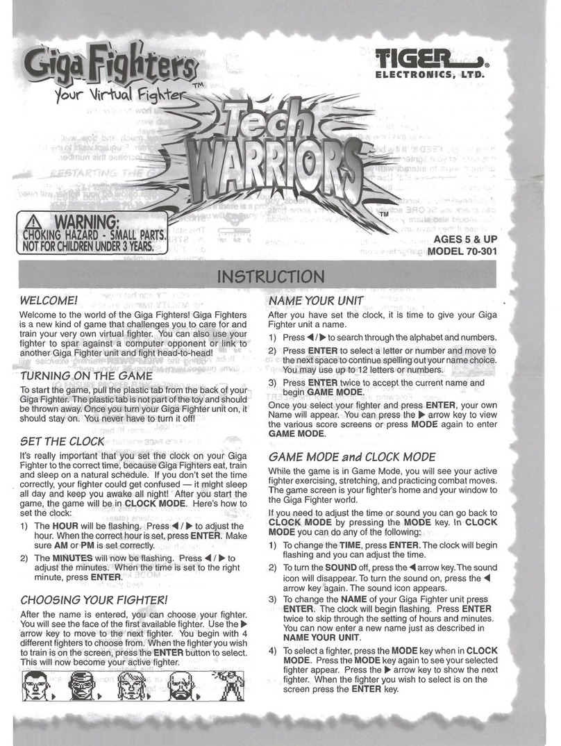 Tiger Tech Warriors User manual