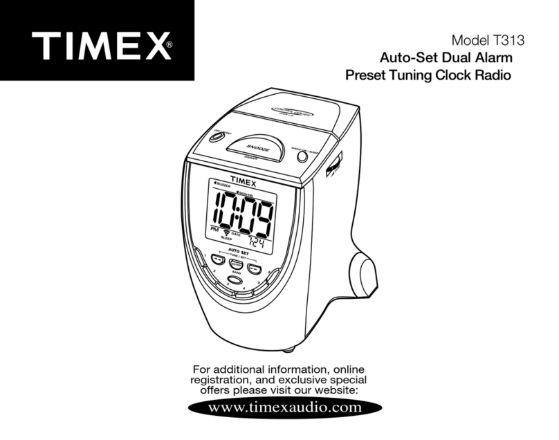 Timex T313 User manual