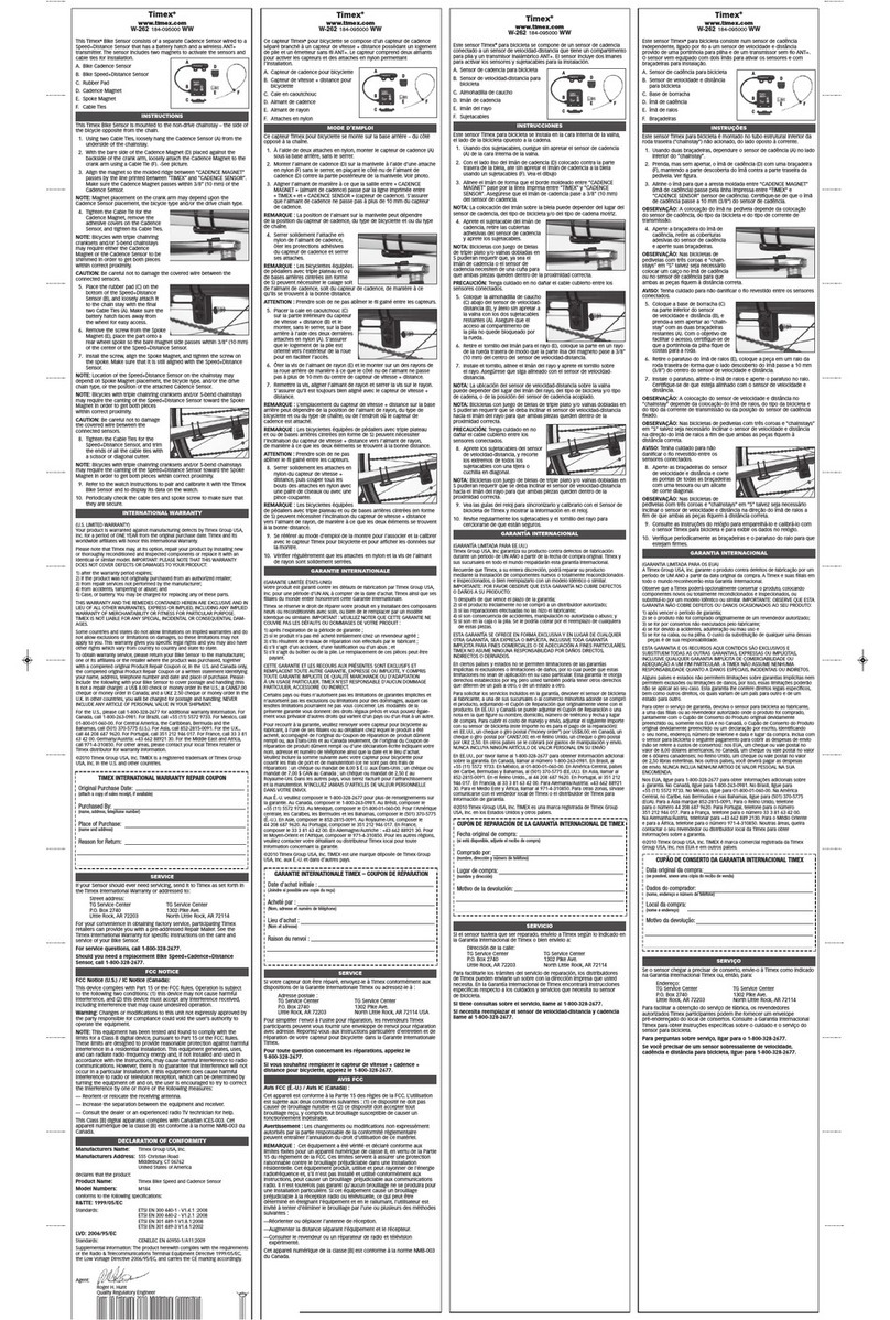 Timex W-262 184-095000 WW instructions