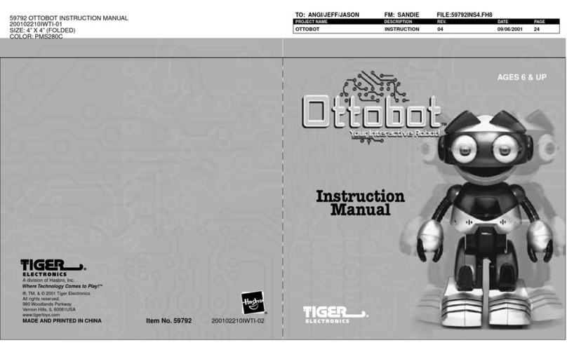 Tiger Electronics OttoBot PMS280C instruction manual