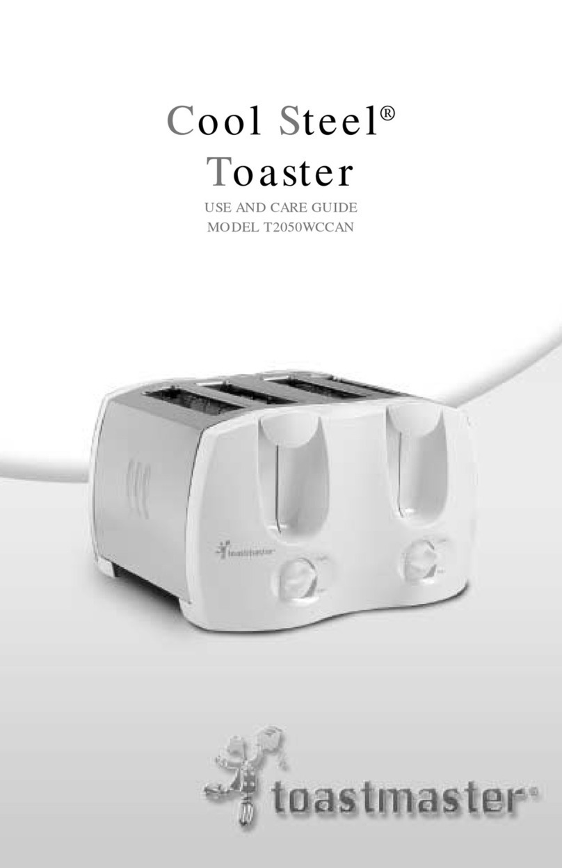 Toastmaster T2050WCCAN User manual