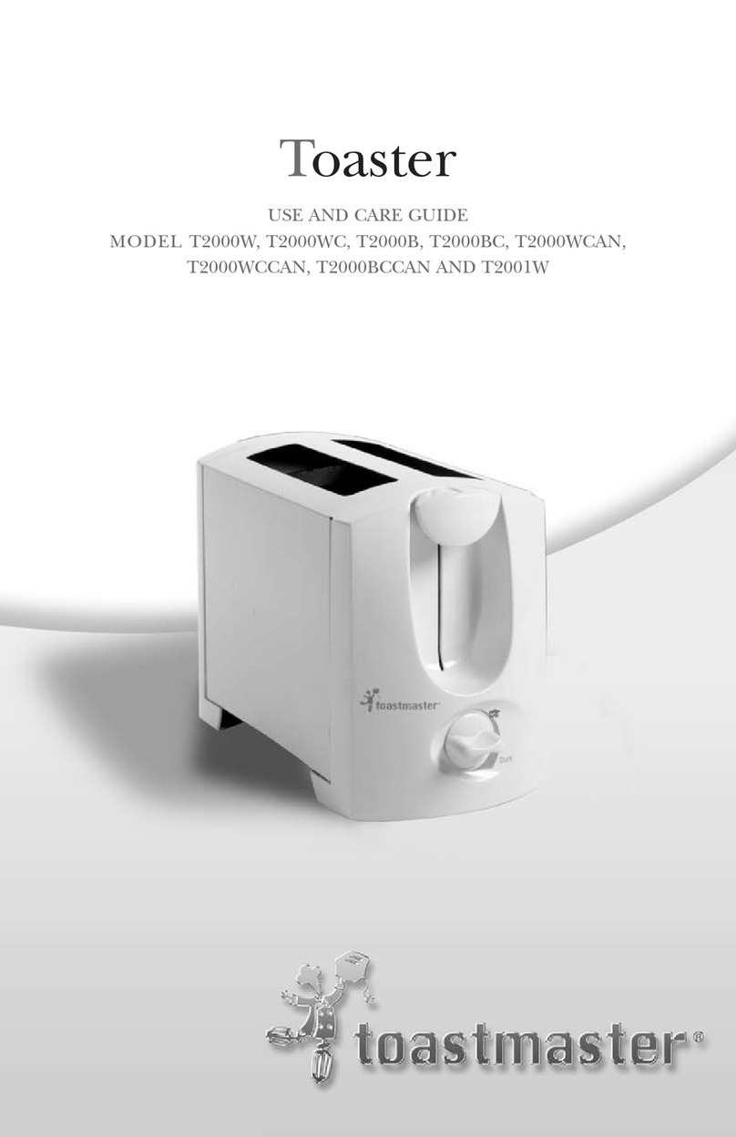 Toastmaster T2000BCCAN User manual