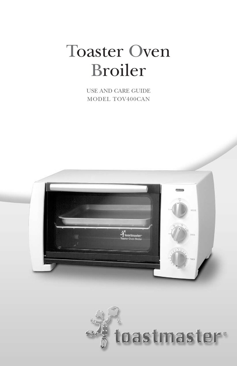 Toastmaster TOV400CAN Use and care guide