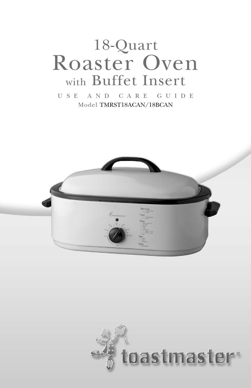 Toastmaster TMRST18BCAN User manual