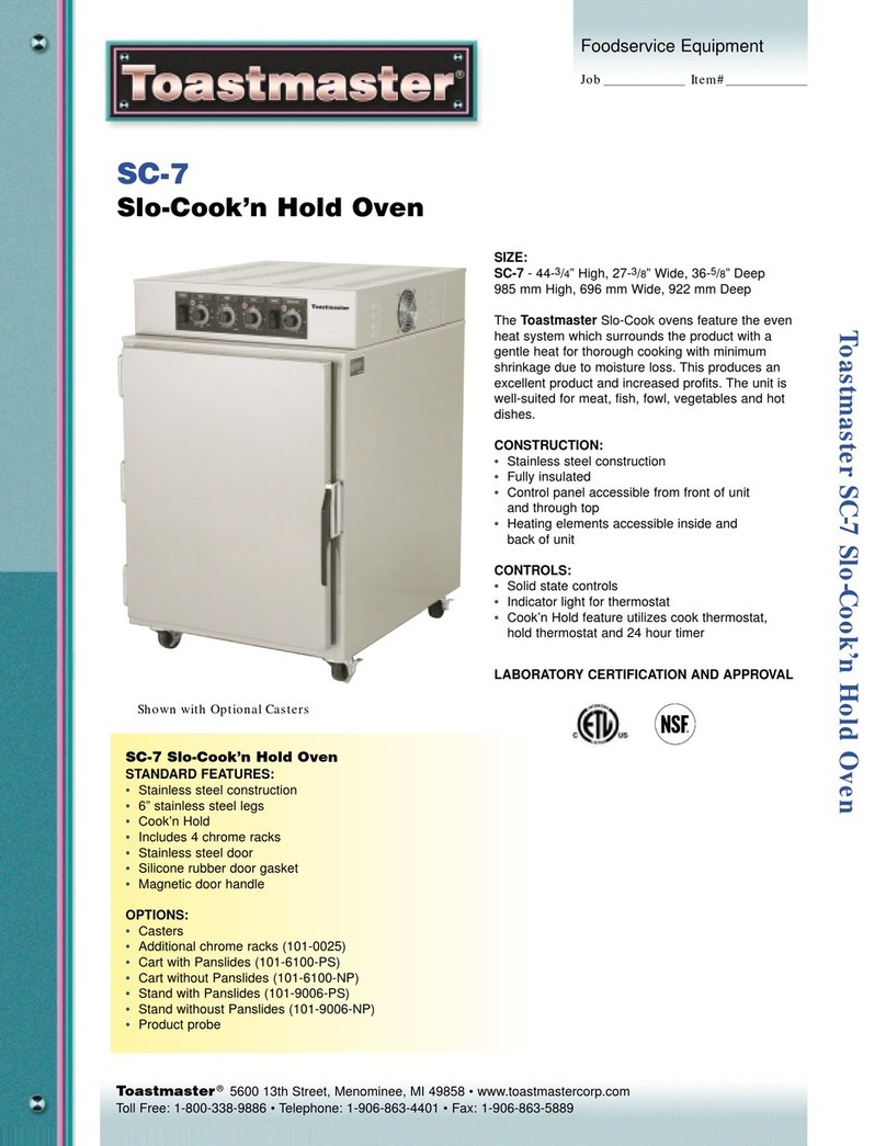 Toastmaster SC-7 User manual
