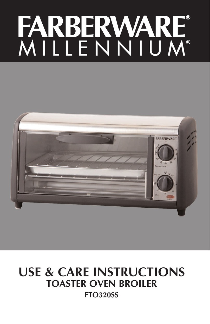 Farberware Millennium FTO320SS Use and care instructions