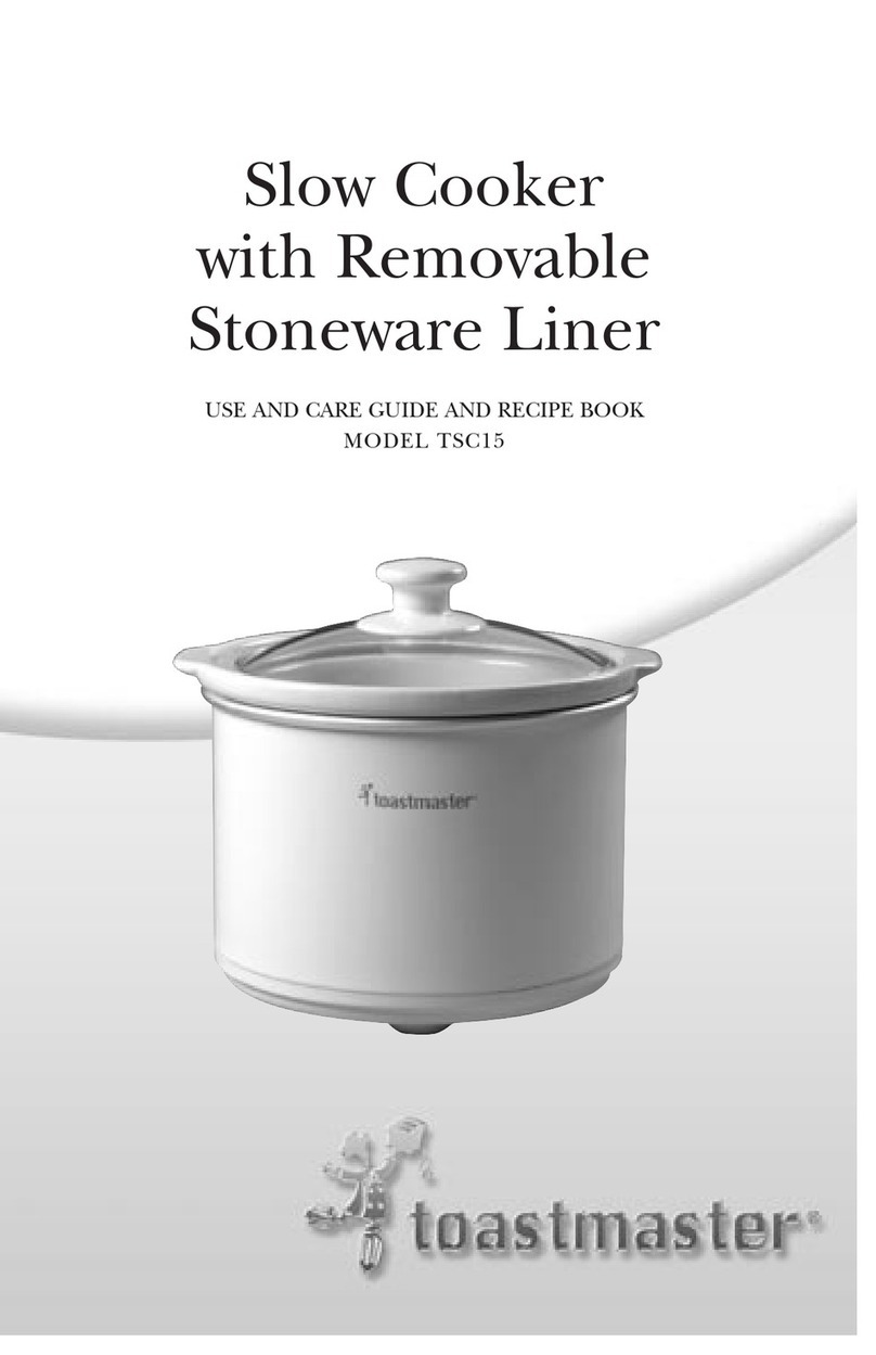 Toastmaster TSC15 USE AND CARE GUIDE AND RECIPE BOOK