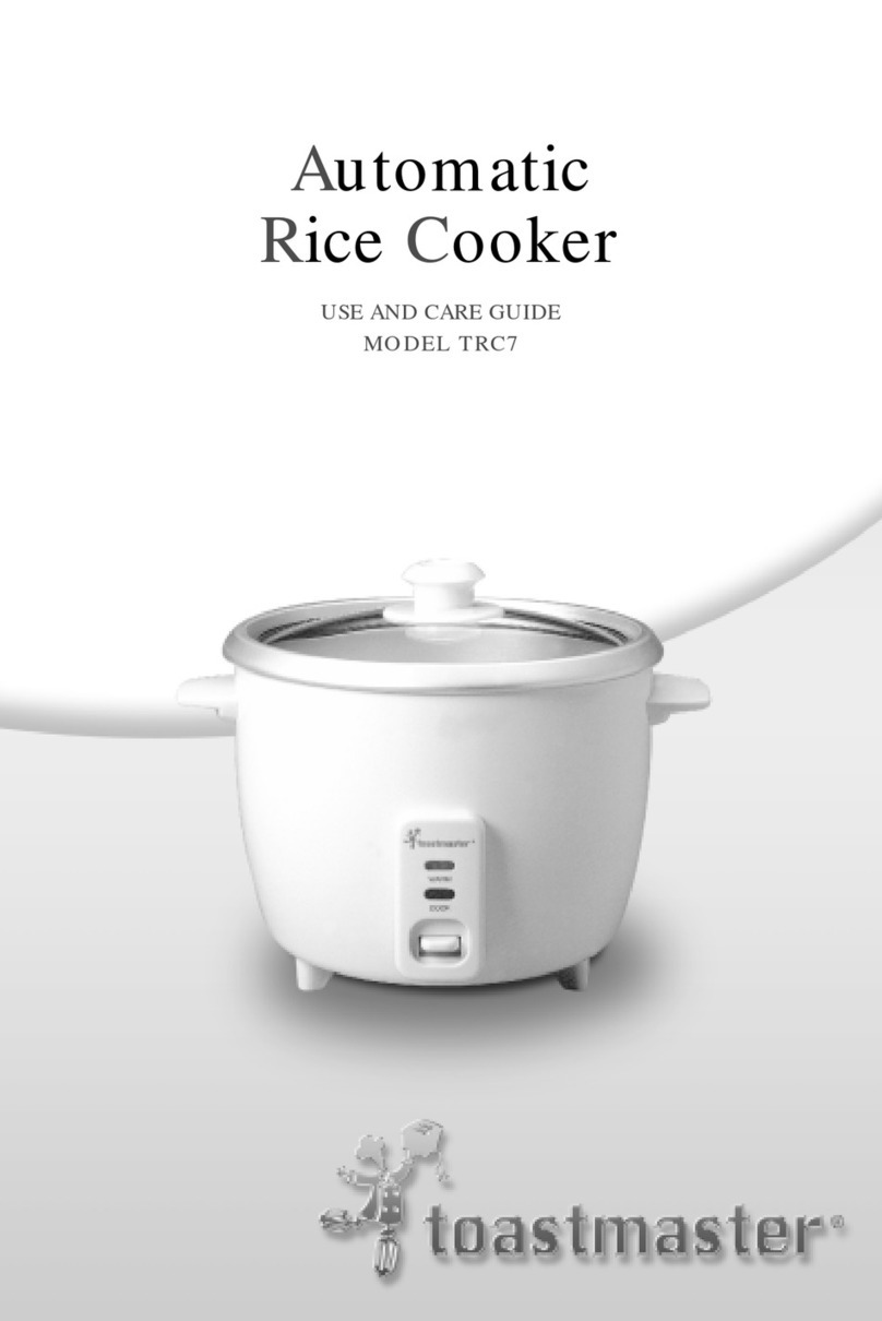 Toastmaster TRC7 User manual