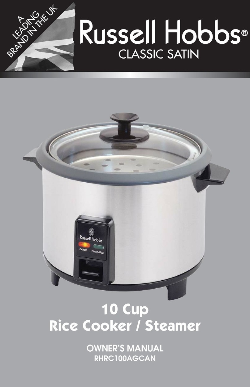 Russell Hobbs RHRC100AGCAN owner's manual