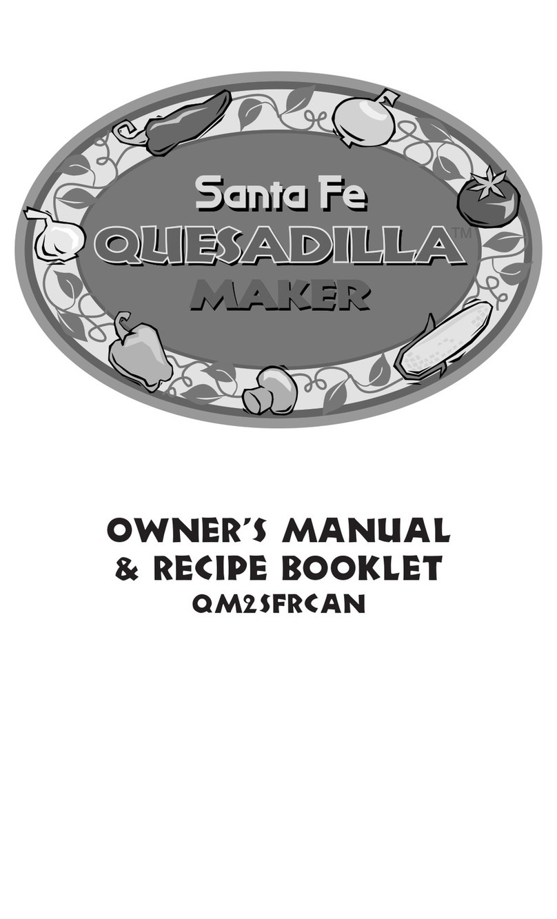 Santa Fe QM2sFRCAN Owner's manual & recipe booklet