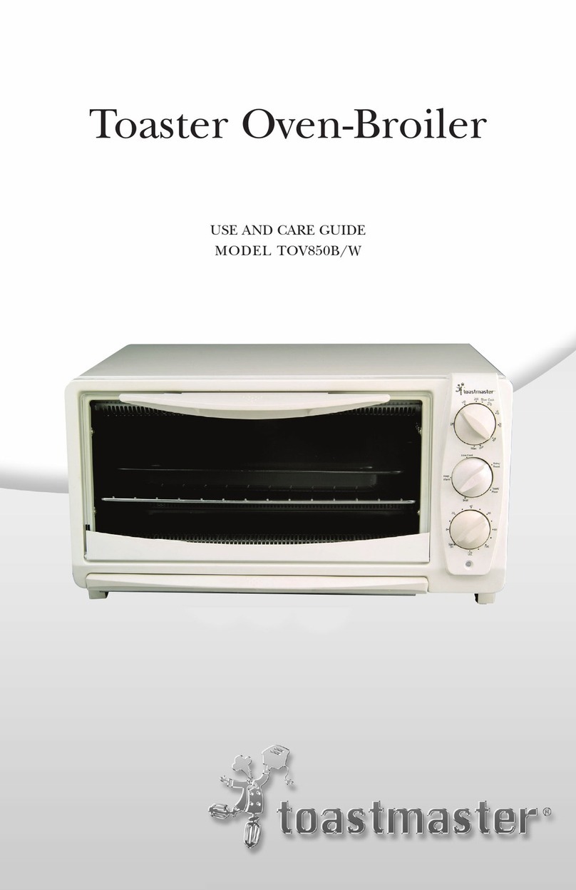 Toastmaster TOV850B/W User manual